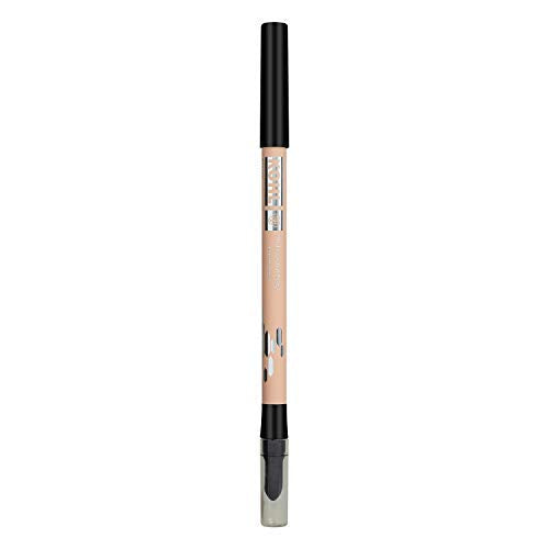 PAC Longlasting Kohl Pencil (Skin) | Smooth, Single Stroke Application Pigmented Kajal | Waterproof, smudge-proof & Long Lasting Kohl Pencil for a smokey look With Smudge Tool (10g) from PAC