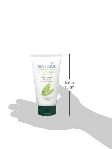 Biotique Morning Nectar Moisturize & Nourish Face Wash | Contains Wild Turmeric, Neem Leaves, & Morning Nectar | Visibly Flawless Skin | Suitable for All Skin Types | 150 ml face Wash from Biotique