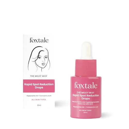 Foxtale 3% Tranexamic Acid & Peptide Serum for Pigmentation | Reduces Marks & Hyperpigmentation | Fades Dark Spots | Brightens and Evens Out Skin Tone | All Skin Types | Men and Women - 30 ml from FoxTale