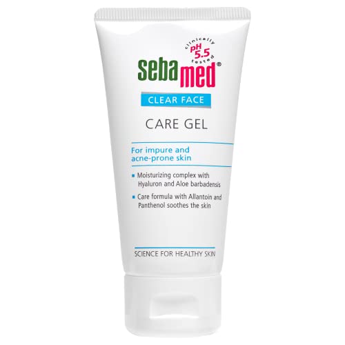 Sebamed Clear Face Care Gel 50Ml|Ph 5.5|Acne Prone Skin|Hyaluron & Aloe Vera|Water Based Moisturiser from SebaMed