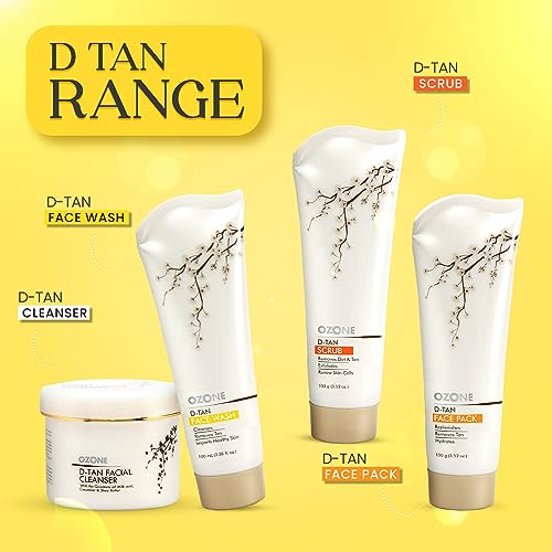 Ozone D-Tan Face Wash | Enriched with Arbutin, Bees Wax & Lactic Acid | Detan Face Wash For Men & Women | All Skin Types, Tan Removal, Deep Cleansing & Healthy Skin | 100ml from Ozone