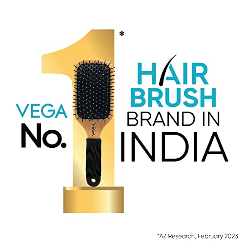 Vega Round Hair Brush (India's No.1* Hair Brush Brand) For Adding Curls, Volume & Waves In Hairs| Men and Women| All Hair Types (E5-RB N) from VEGA