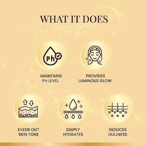 Ozone Illuminous Gold Facial Kit | For All Skin Type | With 6 Easy Step Organic Facial Kit For Natural Golden Glow, Radiant & Luminous Skin | For Men & Women | 60 gm (Single Use) from Ozone