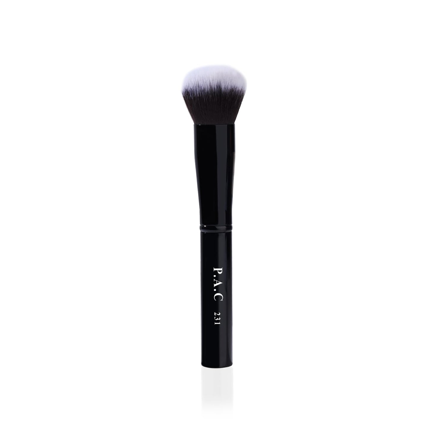 PAC Foundation Blending Brush 231 | Synthetic Bristle Makeup brush | Face Brush for Cream, Liquid And Powder Formulation | Medium Coverage Application | Black - 1 Brush from PAC