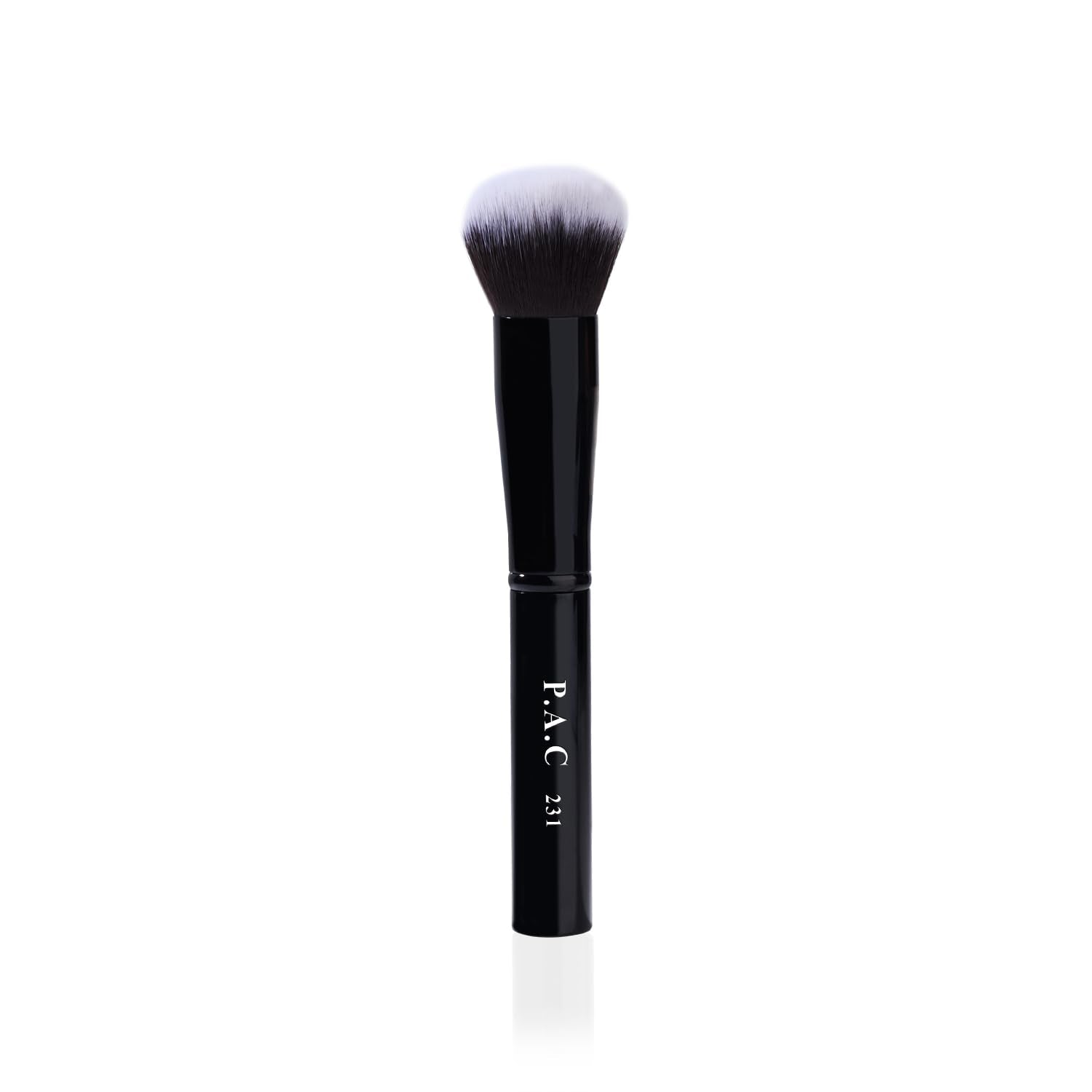 PAC Foundation Blending Brush 231 | Synthetic Bristle Makeup brush | Face Brush for Cream, Liquid And Powder Formulation | Medium Coverage Application | Black - 1 Brush from PAC