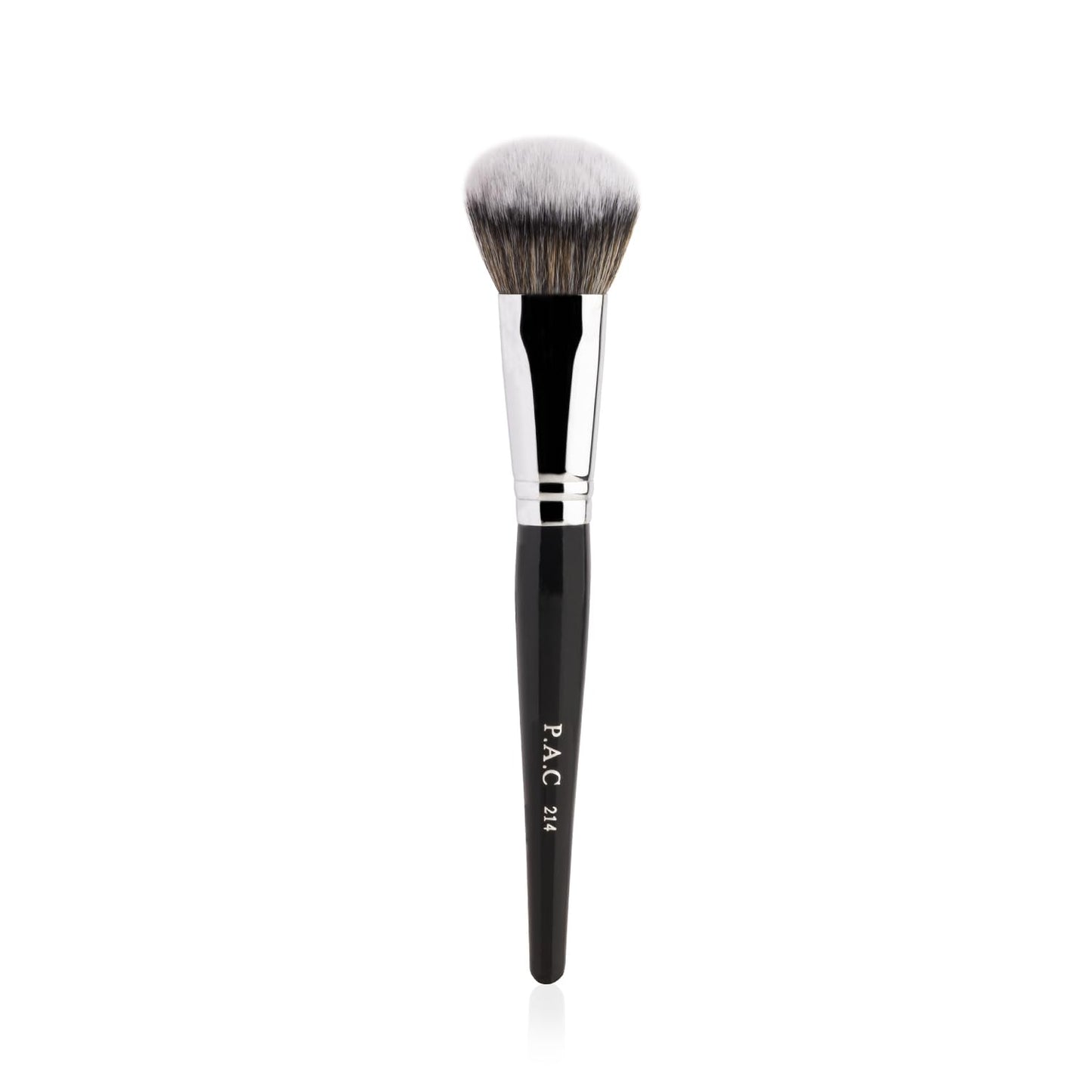 PAC Blush Brush 214 | Synthetic Bristle Makeup brush | Blending Brush for Setting Powder Formulation | Medium Coverage Application | Black - 1 Brush from PAC