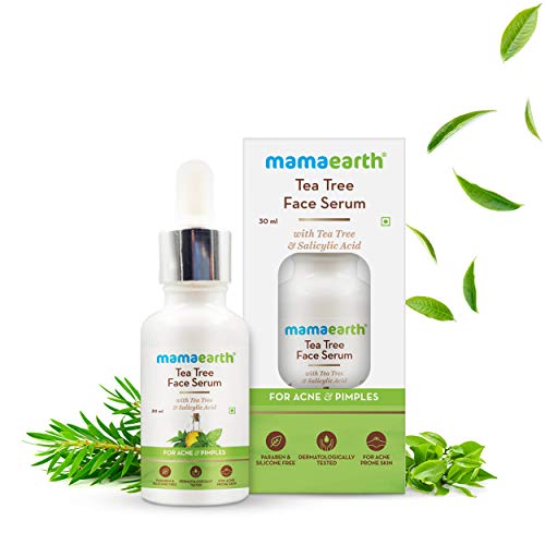 Mamaearth Tea Tree Face Serum For Acne Prone Skin With Tea Tree & Salicylic Acid For Acne & Pimples, 30ml from Mamaearth