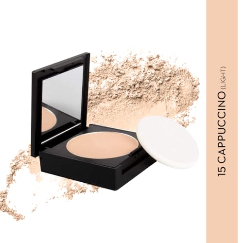 SUGAR Cosmetics Dream Cover Matte Compact Powder With SPF 15 & Vitamin E | Pressed Setting Powder | Blurs Pores - 15 Cappuccino (light-medium) from SUGAR Cosmetics