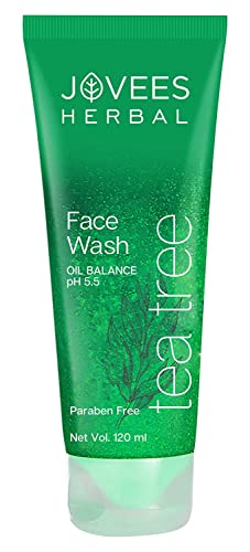 Jovees Herbal Tea Tree Oil Control Face Wash For Oily and Sensitive Skin | Paraben and Alcohol Free | 120 ML from JOVEES
