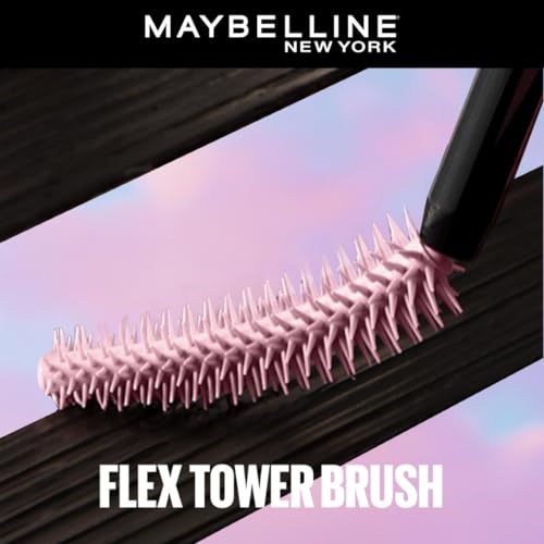 Maybelline New York Waterproof Mascara, Lengthening & Volumizing Mascara, With Bamboo Extract & Fibres, Lash Sensational Sky High, Very Black, 6ml from Maybelline