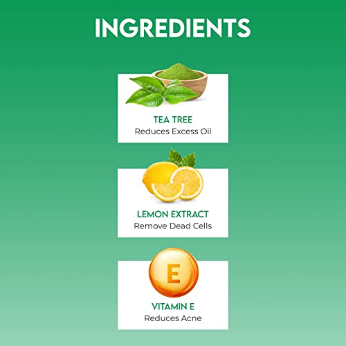 Jovees Herbal Tea Tree Oil Control Face Wash For Oily and Sensitive Skin | Paraben and Alcohol Free | 120 ML from JOVEES