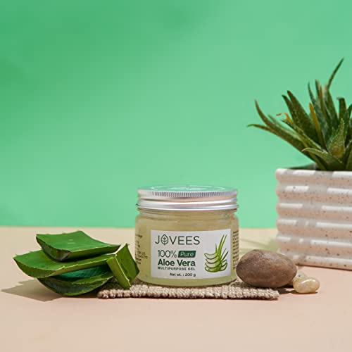 Jovees Herbal 100% Pure Aloe Vera Multipurpose Gel | For Face,Skin & Hair | For Both Men & Women | 200g from JOVEES
