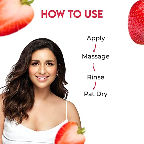 Jovees Herbal Strawberry Face Wash with Strawberry Extracts | For Normal to Dry Skin | For Women/Men | For Hydrating & Glowing Skin 120ml (Pack of 1) from JOVEES