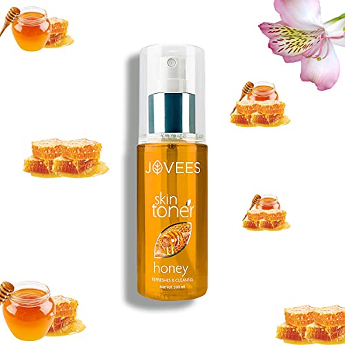 JOVEES Herbal Honey Toner | Cleanses & Moisturises | Pore Tightening | Toner For Dry Or Combination Skin | Paraben & Alcohol Free | 200 Ml, Pack of 1 from JOVEES