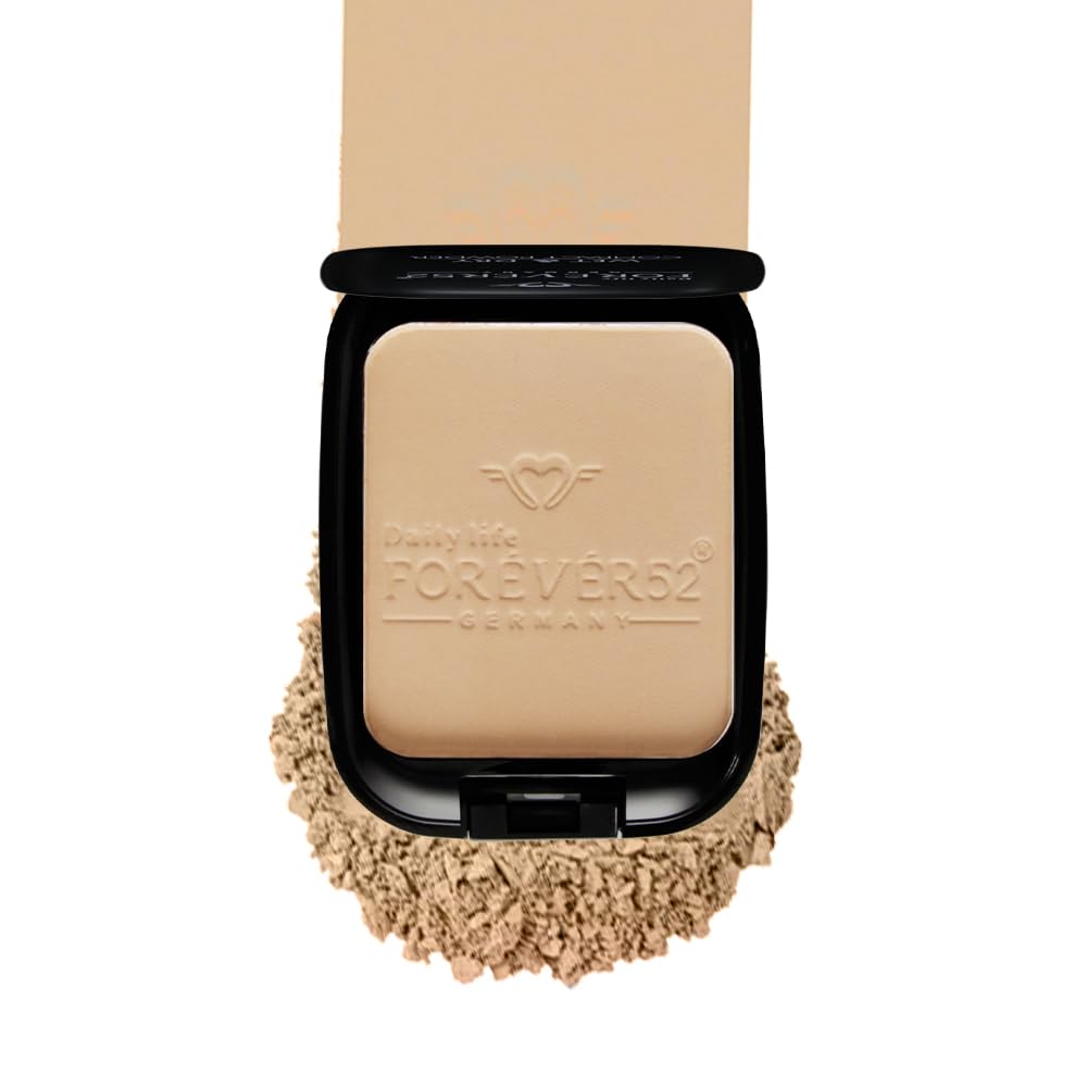 Daily Life Forever52 Dual Wet and Dry Compact With Sponge and Mirror (12g, Ivory) from Forever52