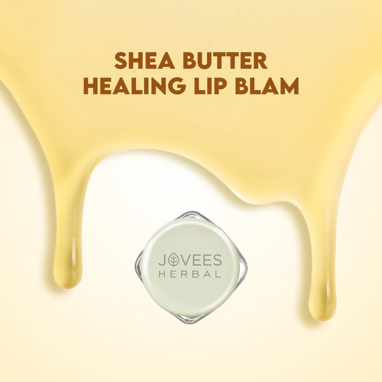 Jovees Herbal Shea Butter Healing Lip Balm | 24 Hour Hydration | Heals Dry and Flaky Lips | Gives Soft and Supple Lips 8g from JOVEES