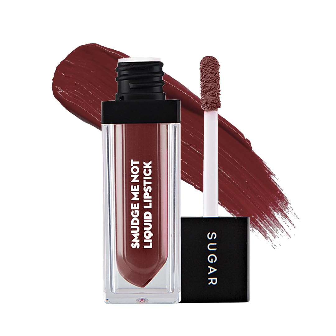 SUGAR Cosmetics Smudge Me Not Liquid Lipstick for Women | Transferproof & Waterproof | Lasts Upto 12hrs | Matte Lipstick | 4.5ml - 42 Toast Roast from SUGAR Cosmetics