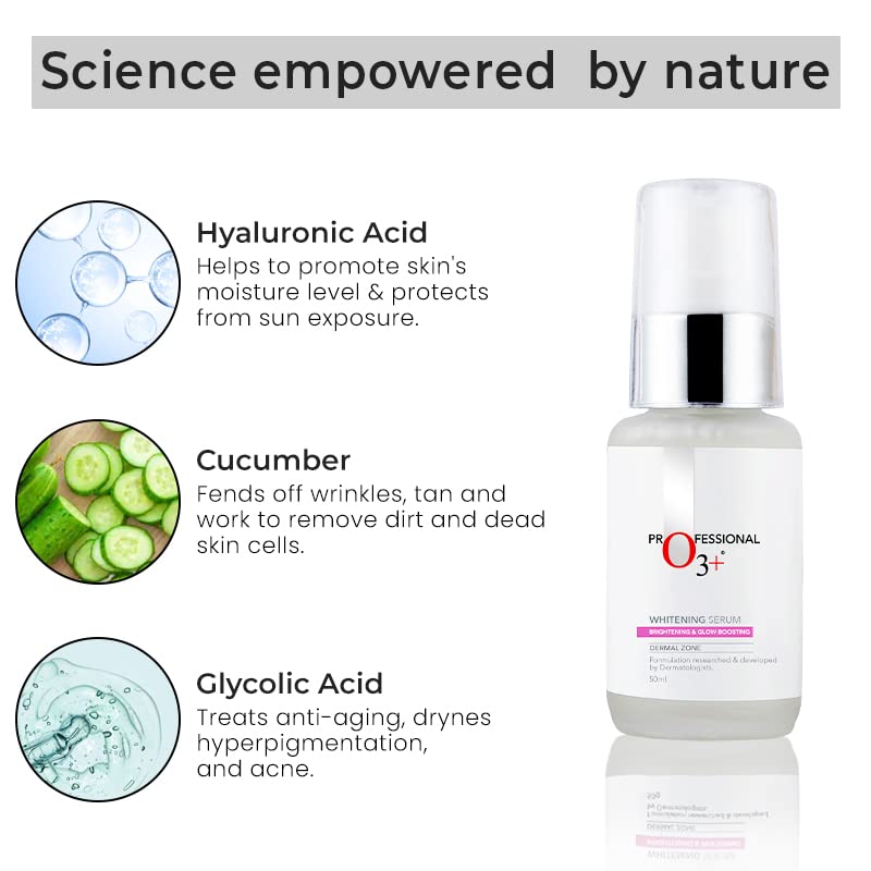 O3+ Whitening Serum for Pigmentation Control and Skin Brightening, 50ml from O3+