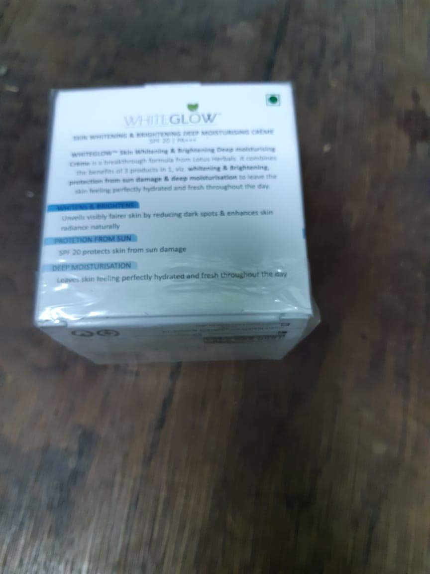 Lotus Herbals Spf 20 Pa+++ White Glow Skin Whitening And Brightening Deep Moisturising Cream 40g (Pack of 1) from Lotus