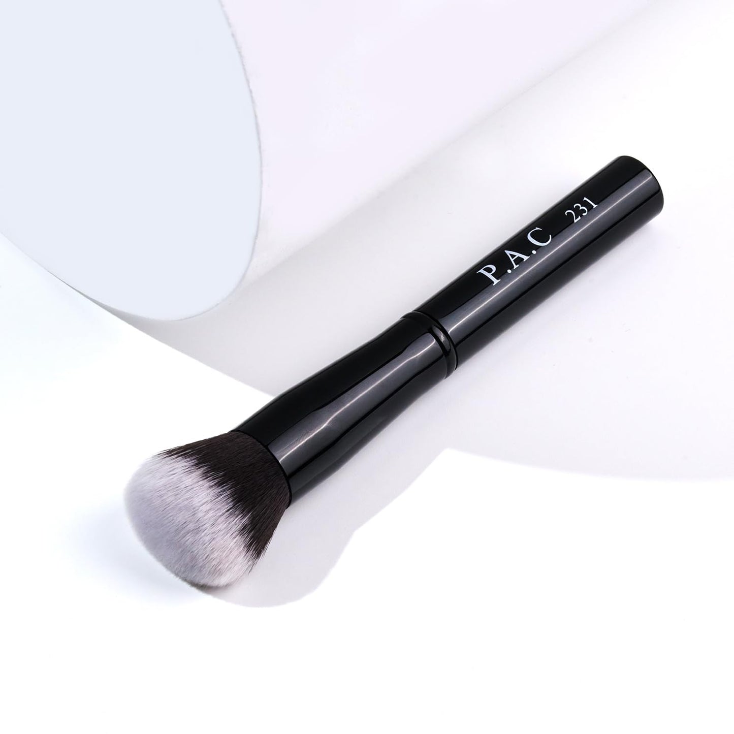 PAC Foundation Blending Brush 231 | Synthetic Bristle Makeup brush | Face Brush for Cream, Liquid And Powder Formulation | Medium Coverage Application | Black - 1 Brush from PAC