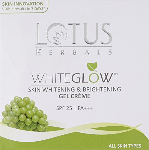 Lotus Herbals Whiteglow Skin Whitening And Brightening Gel Face Cream With Spf-25, For All Skin Types, 60g (Pack of 1) from Lotus