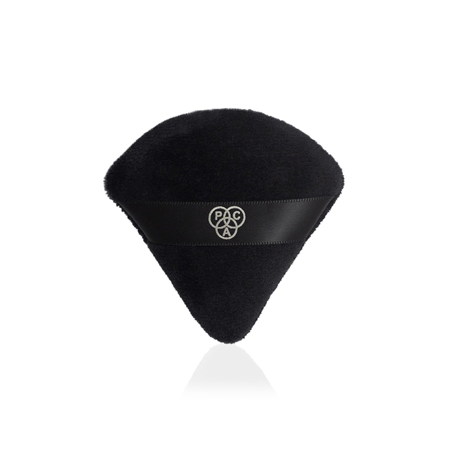 PAC Pizza Puff (1 Pc) | Beauty Blender Makeup Puff (Small) | Cotton Air Cushion Triangle Powder Puff for Women | Soft Concealer Sponge with Strap | Beauty Tools for Dry & Wet Use - Black from PAC