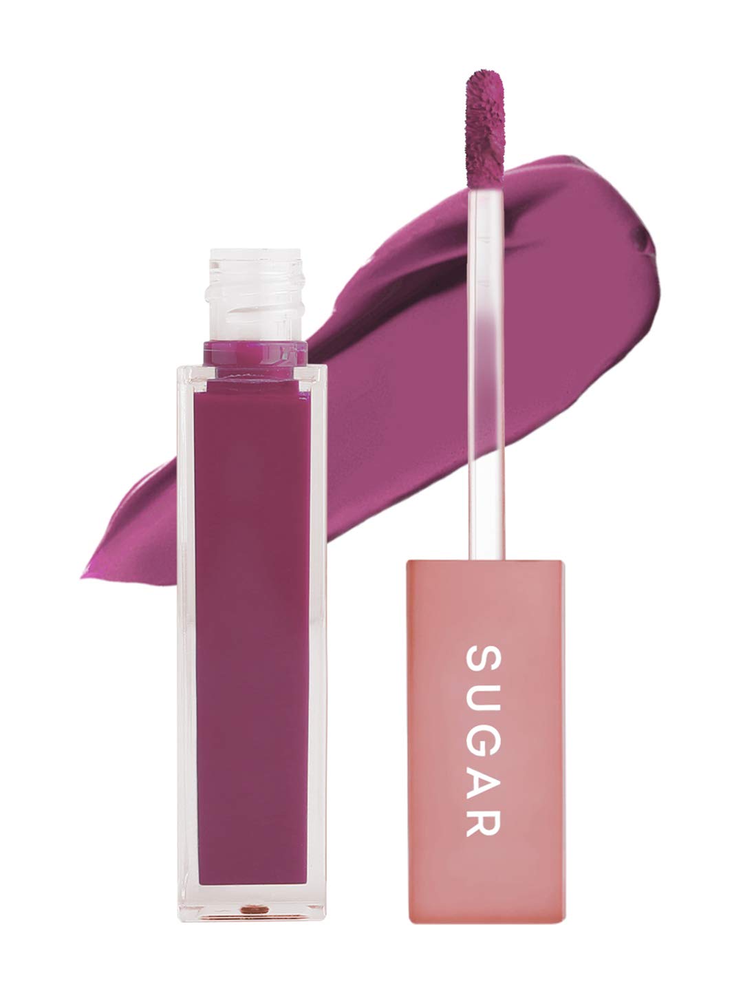 SUGAR Cosmetics Mettle Liquid Lipstick for Women | Highly Pigmented | Transferproof & Long Lasting | 7ml - 01 Lyra (Cool Toned Plum) from SUGAR Cosmetics