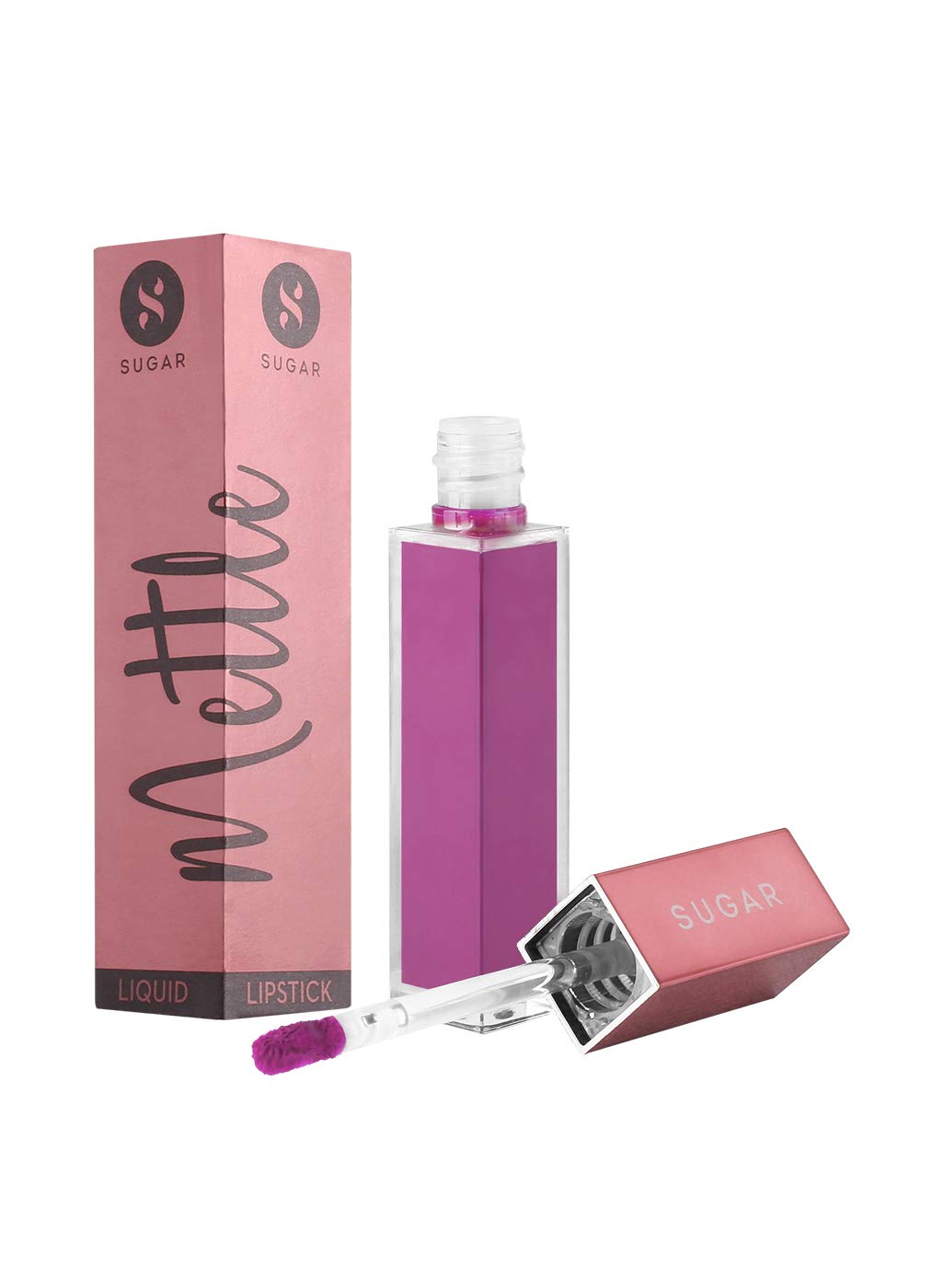 SUGAR Cosmetics Mettle Liquid Lipstick for Women | Highly Pigmented | Transferproof & Long Lasting | 7ml - 01 Lyra (Cool Toned Plum) from SUGAR Cosmetics