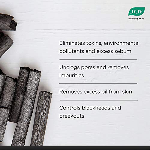 Joy Charcoal Face Wash for Oil Control & Dirt Removal (150ml) | Fights Pollution, Blackheads, Acne & Pimples | Activated Charcoal Face Wash For Oily Skin For Men & Women from JOY