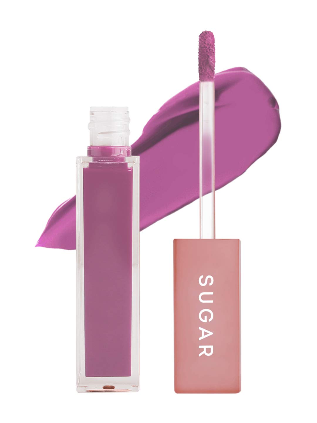 SUGAR Cosmetics Mettle Liquid Lipstick for Women | Highly Pigmented | Transferproof & Long Lasting | 7ml - 01 Lyra (Cool Toned Plum) from SUGAR Cosmetics