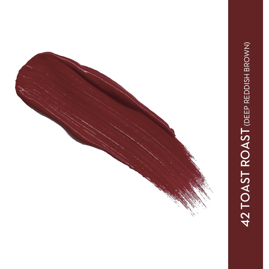 SUGAR Cosmetics Smudge Me Not Liquid Lipstick for Women | Transferproof & Waterproof | Lasts Upto 12hrs | Matte Lipstick | 4.5ml - 42 Toast Roast from SUGAR Cosmetics