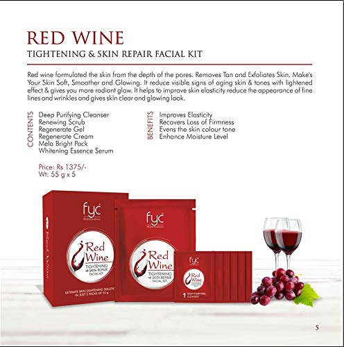 FYC Professional Red-Wine Facial Pouch from FYC