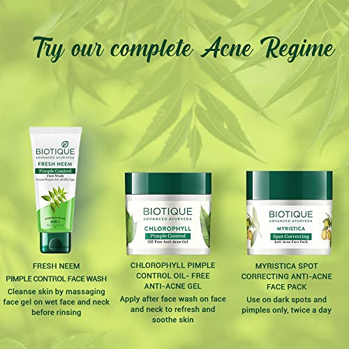 Biotique Advanced Ayurveda Bio Neem Purifying Face Wash for All Skin Types, 150ml face Wash from Biotique
