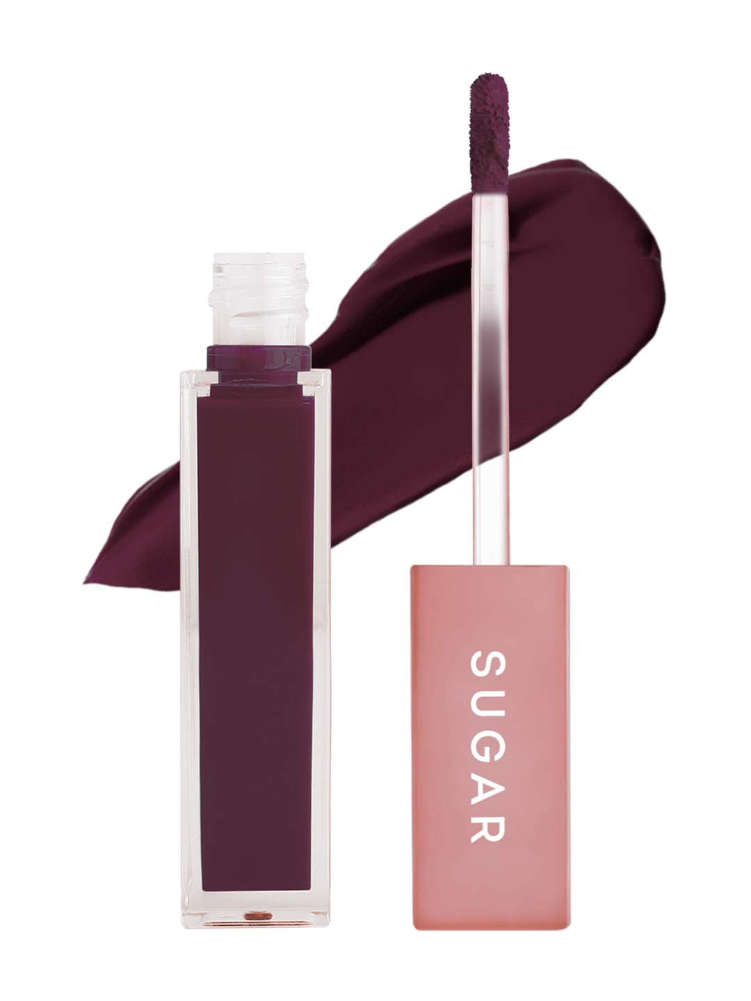 SUGAR Cosmetics Mettle Liquid Lipstick for Women | Highly Pigmented | Transferproof & Long Lasting | 7ml - 01 Lyra (Cool Toned Plum) from SUGAR Cosmetics