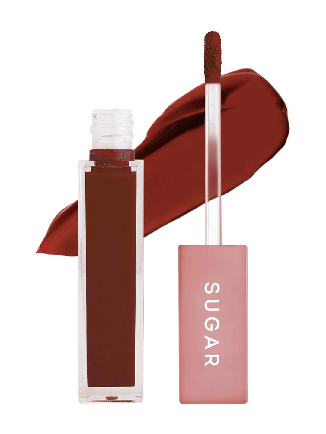 SUGAR Cosmetics Mettle Liquid Lipstick for Women | Highly Pigmented | Transferproof & Long Lasting | 7ml - 01 Lyra (Cool Toned Plum) from SUGAR Cosmetics