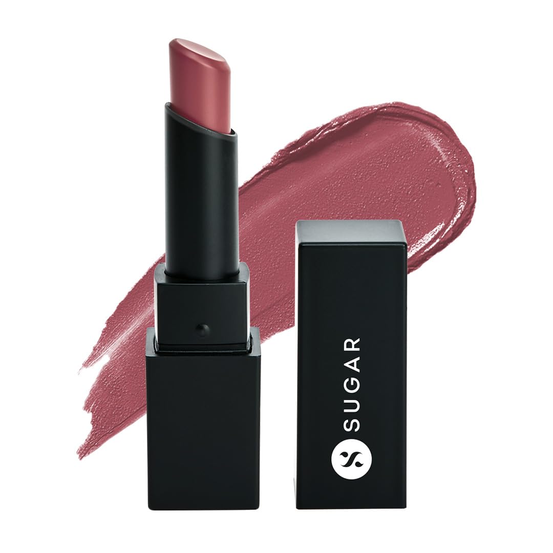 SUGAR Cosmetics Nothing Else Matter Longwear Matte Lipstick | Lasts Up To 8+ Hours| 100% Vegan | 3.2gm - 13 Rose Job (Rose Mauve) from SUGAR Cosmetics