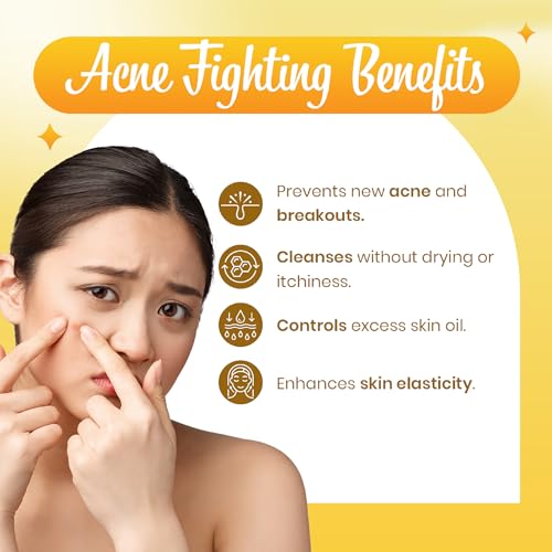 Ozone Acne Check Face Wash | Enriched with Aloe Vera, Lemon & Turmeric | For Oily Skin, Pimples, Acne Prone, Flawless & Glowing Skin | For Men & Women | 100gm from Ozone