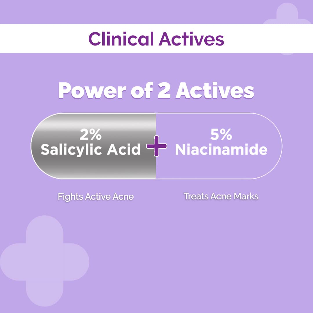 The Derma Co Sali-Cinamide Anti-Acne Face Serum with 2% Salicylic Acid & 5% Niacinamide for Acne & Acne Marks - 30ml Face serum from The Derma Co