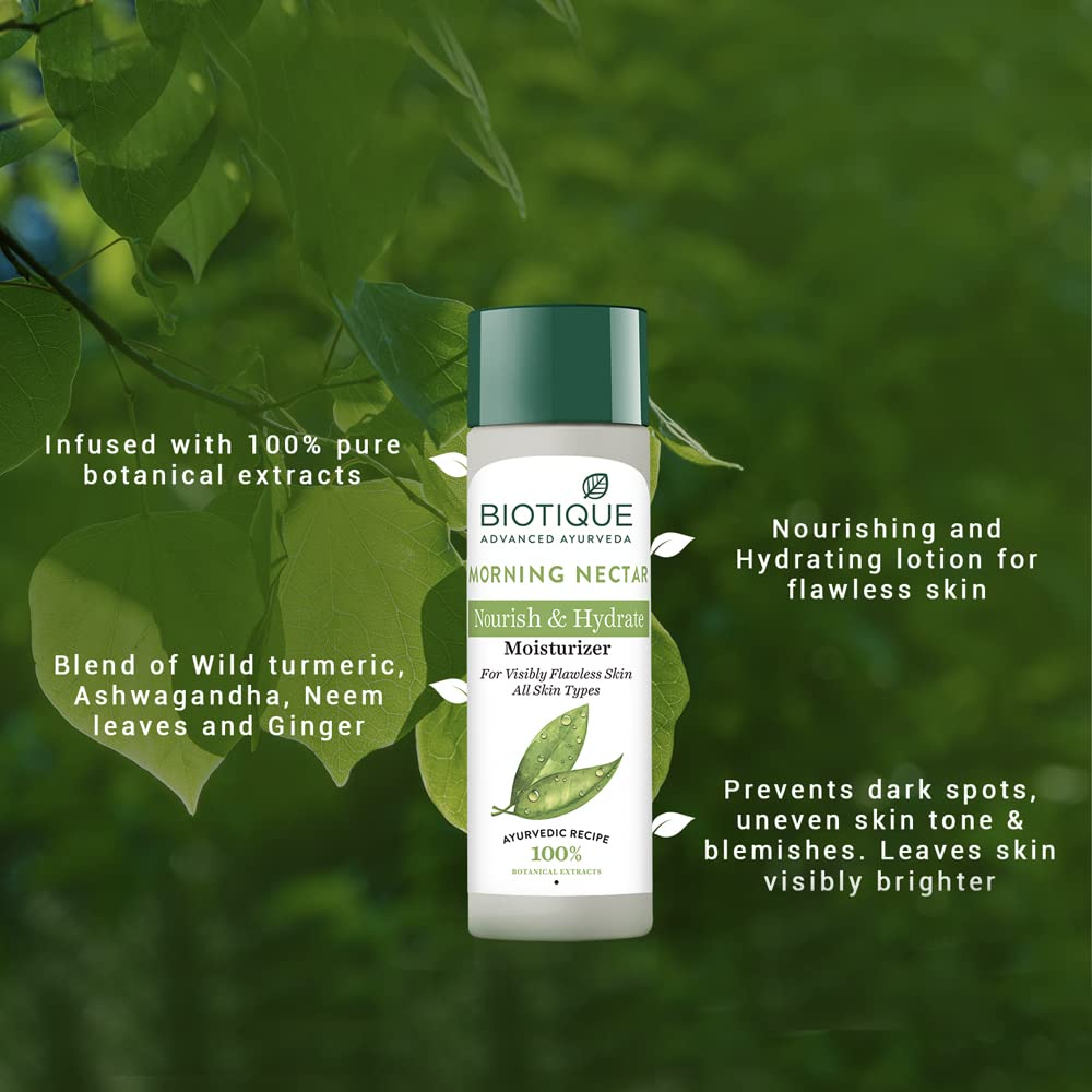 Biotique Bio Morning Nectar Lotion for All Skin Types, 120ml (Pack of 2) body lotion from Biotique