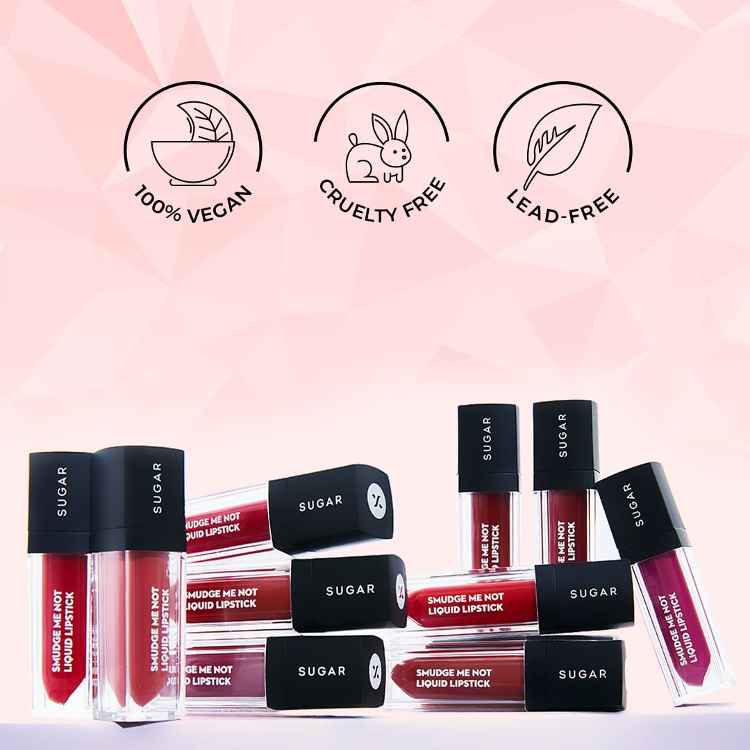 SUGAR Cosmetics Smudge Me Not Liquid Lipstick for Women | Transferproof & Waterproof | Lasts Upto 12hrs | Matte Lipstick | 4.5ml - 42 Toast Roast from SUGAR Cosmetics