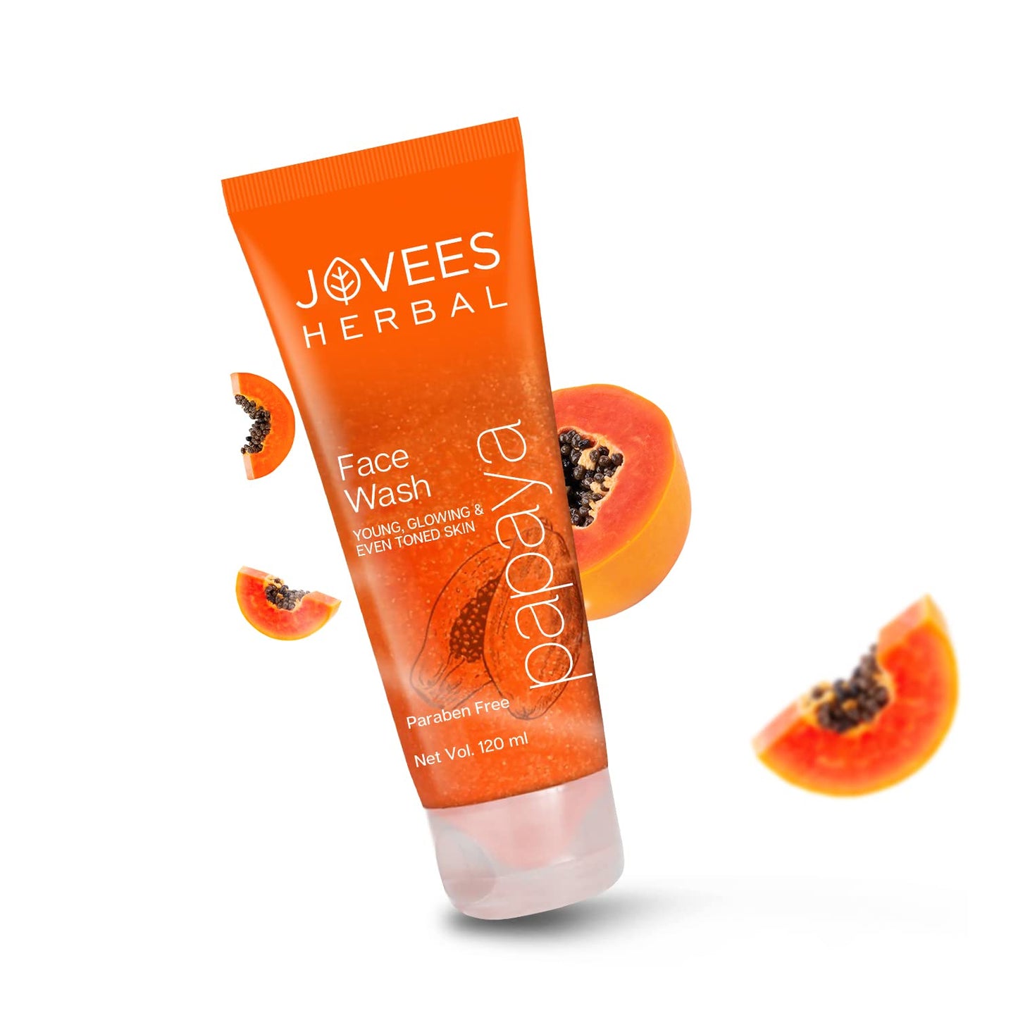 Jovees Herbal Papaya Face Wash For Women/Men | Brightening and Glowing Skin | Removes Pigmentation and Dark Spots | For All Skin Types 120ML from JOVEES