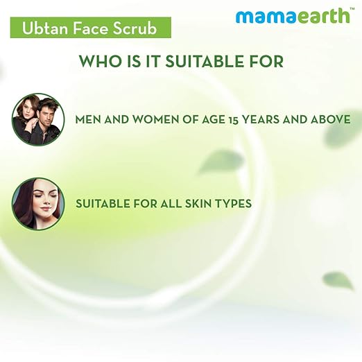 Mamaearth Ubtan Scrub For Face with Turmeric & Walnut for Tan Removal - 100g Face Scrub from mamaearth