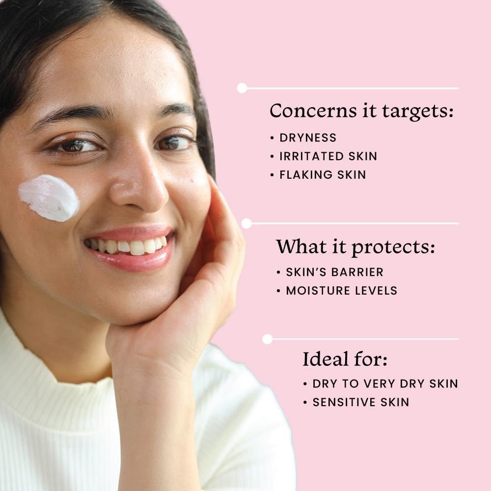 Foxtale Skin Repair Cream with Olive Leaf Extract, Provitamin B5 and Niacinamide for Dry and Sensitive Skin Types, Men & Women, 50g from FoxTale