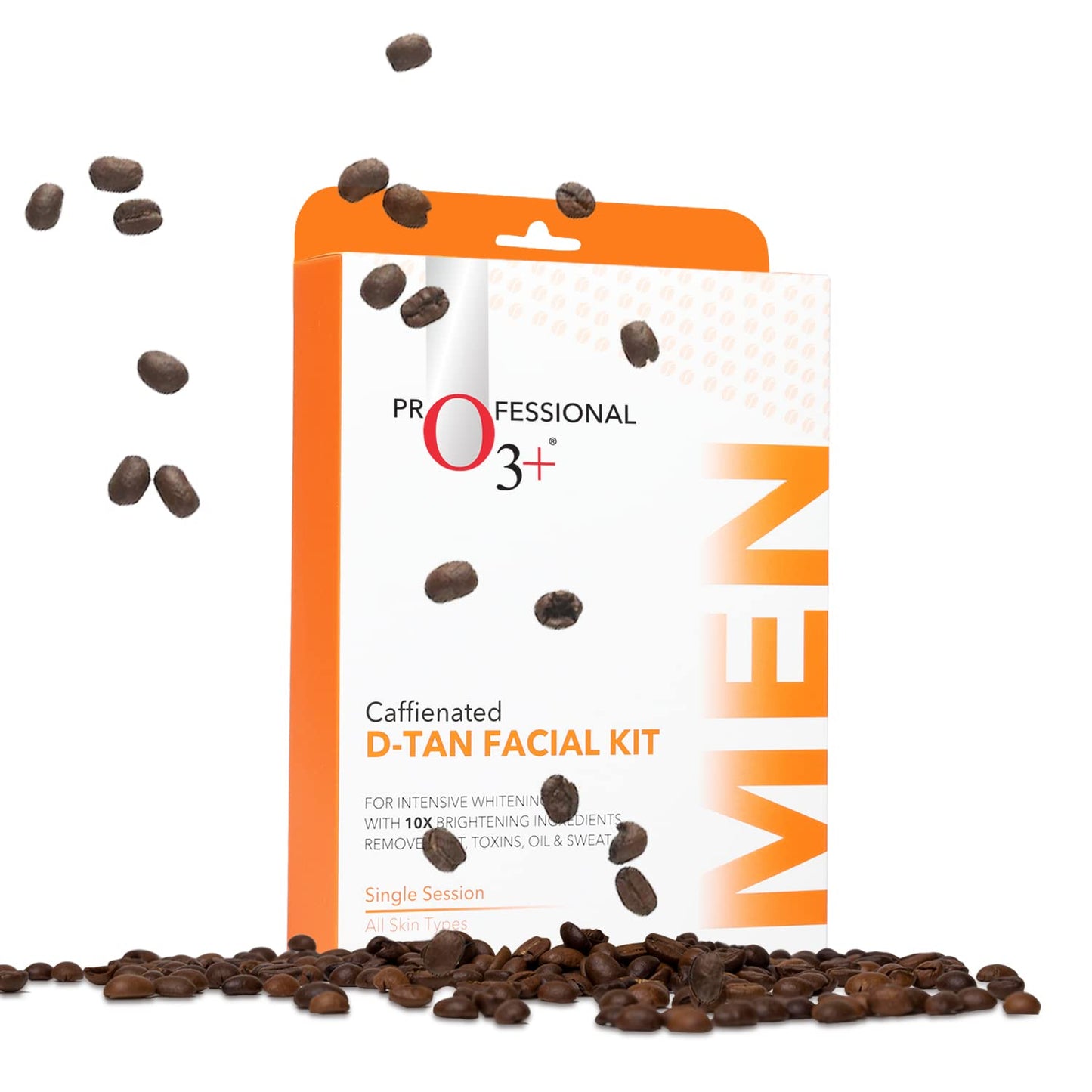 O3+ Caffeinated D-Tan Facial Kit for removing dirt toxins oil and sweat single session for All Skin Types 40 GM from O3+