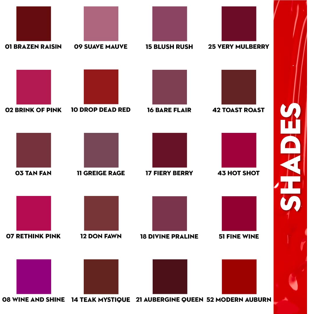 SUGAR Cosmetics Smudge Me Not Liquid Lipstick for Women | Transferproof & Waterproof | Lasts Upto 12hrs | Matte Lipstick | 4.5ml - 42 Toast Roast from SUGAR Cosmetics