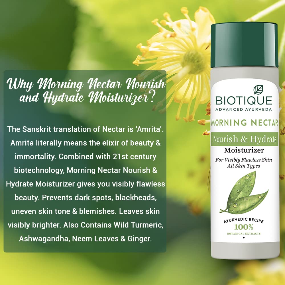 Biotique Bio Morning Nectar Lotion for All Skin Types, 120ml (Pack of 2) body lotion from Biotique