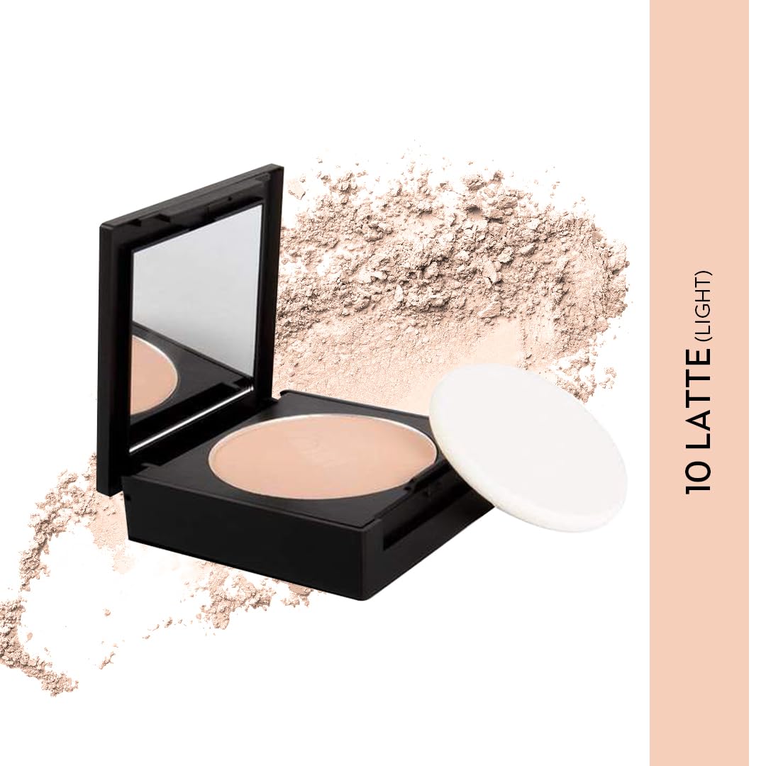 SUGAR Cosmetics Dream Cover Matte Compact Powder With SPF 15 & Vitamin E | Pressed Setting Powder | Blurs Pores - 10 Latte (light) from SUGAR Cosmetics