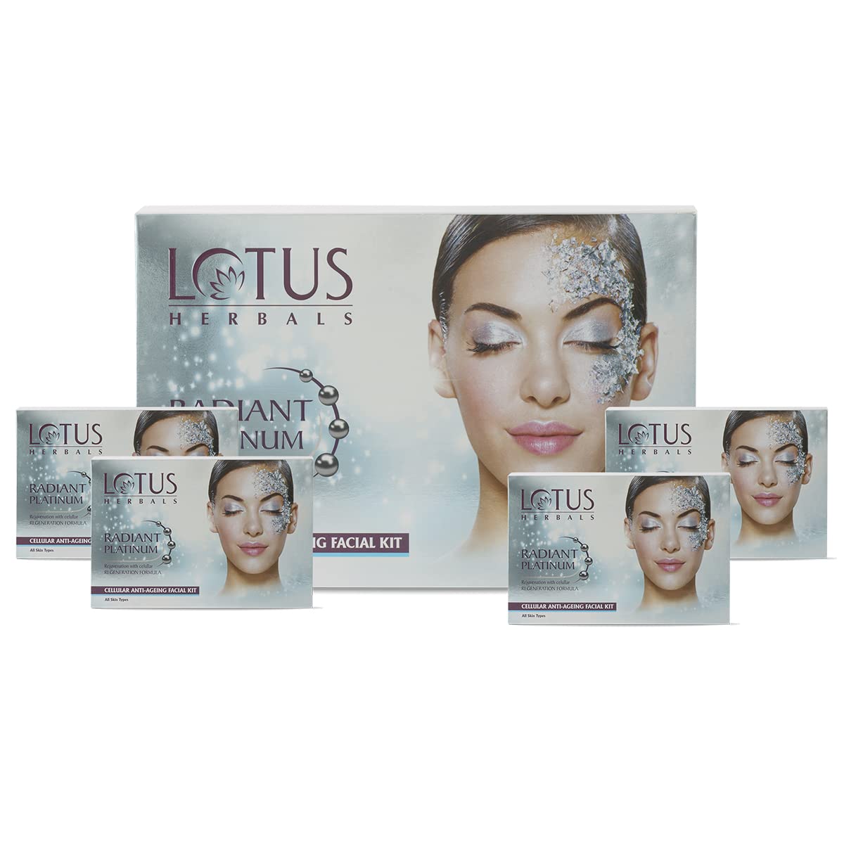 Lotus Herbals Radiant Platinum Cellular Anti-Ageing Facial Kit from Lotus