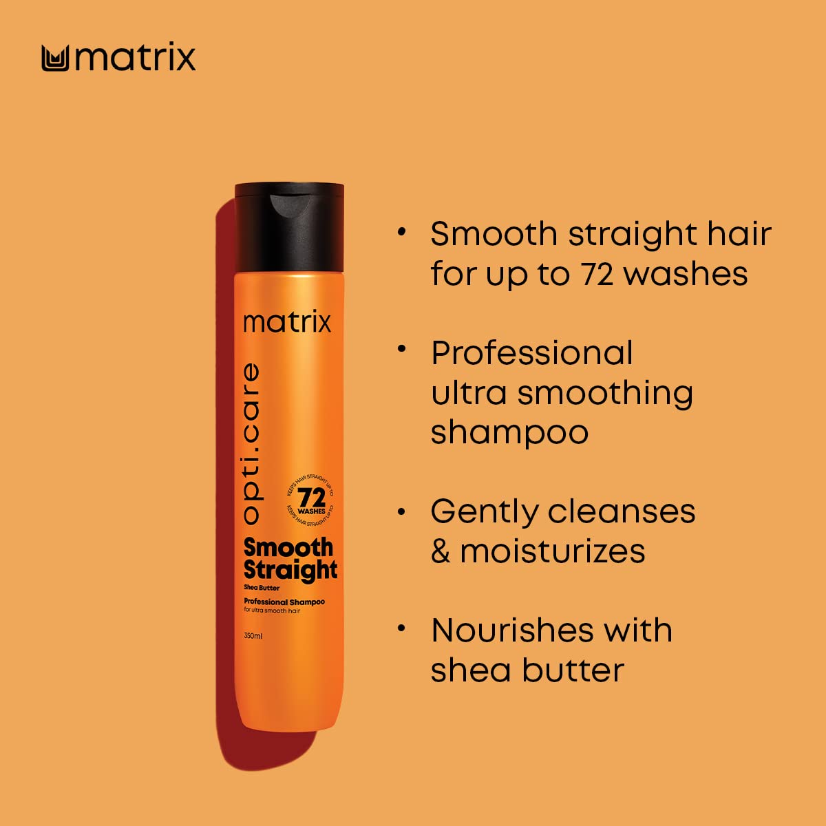 Matrix Opti Care Smooth Straight Professional Shampoo With Shea Butter, Paraben Free, 350ml & Opti Care Professional Conditioner  from Matrix