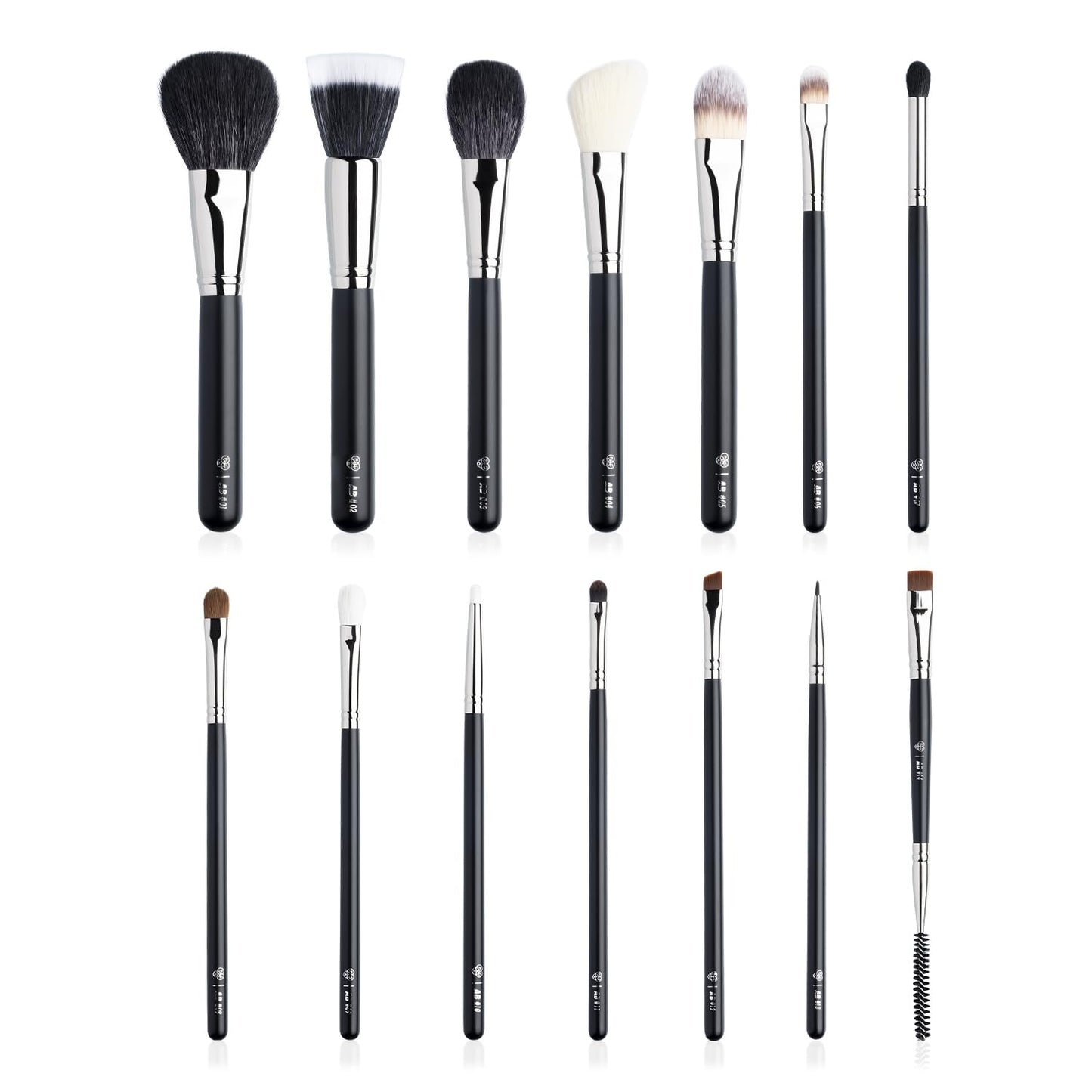 PAC Absolute Basics Makeup Brush Kit - 14 Brushes Black from PAC